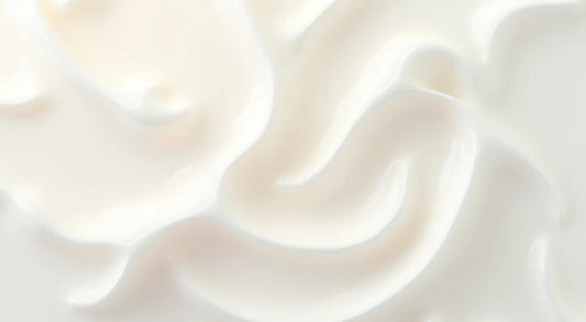 Creamy white texture of Cool Man Body Butter showing smooth and rich moisturizing consistency