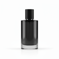 Signature Scent Set – Jasmine black elegant glass perfume bottle with black cap on white background